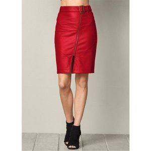 NWOT Venus  Belted Faux Leather Pencil Skirt